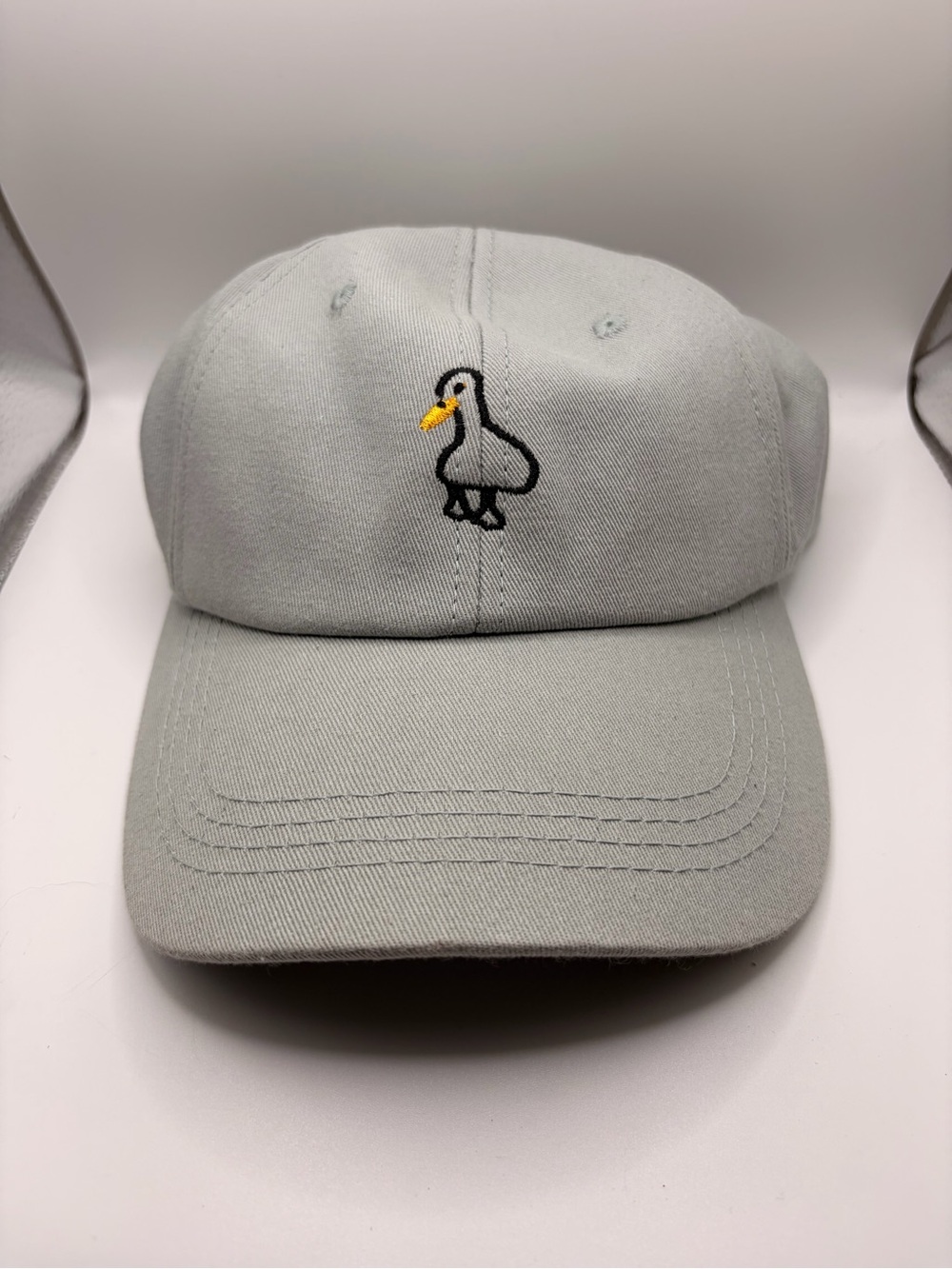 Light Gray Embroidered Baseball Cap